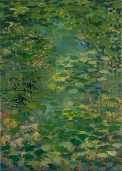 Through the Leaves to the Pond