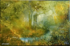Sunlight By A Stream